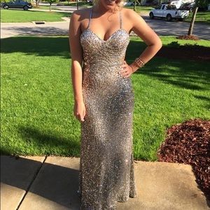 SCALA sequined evening gown prom dress